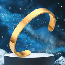 Elegant Gold Finish Open Cuff Bracelet Kada (1 Pc)