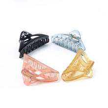 Triangle Shape Mix Color Plastic Hair Claw Clip – 1 Pc Durable Grip for Women and Girls