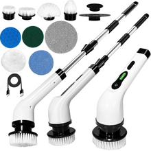 7-in-1 Electric Spin Scrubber Cleaning Brush with Extension Handle (1 Set)