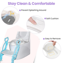 2 In 1 Potty Training Toilet Seat with Step Stool Ladder For Toddlers