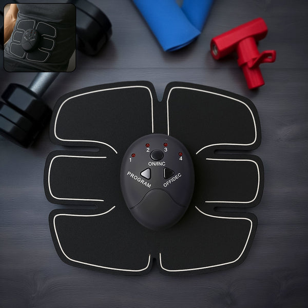 Wireless 6-Pack Abs Stimulator – Rechargeable Vibrating Muscle Exerciser & Body Massager for Abdominal Training