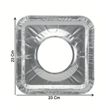 Aluminum Gas Stove Burner Protector Covers (10 Pc / 23x23 cm)
